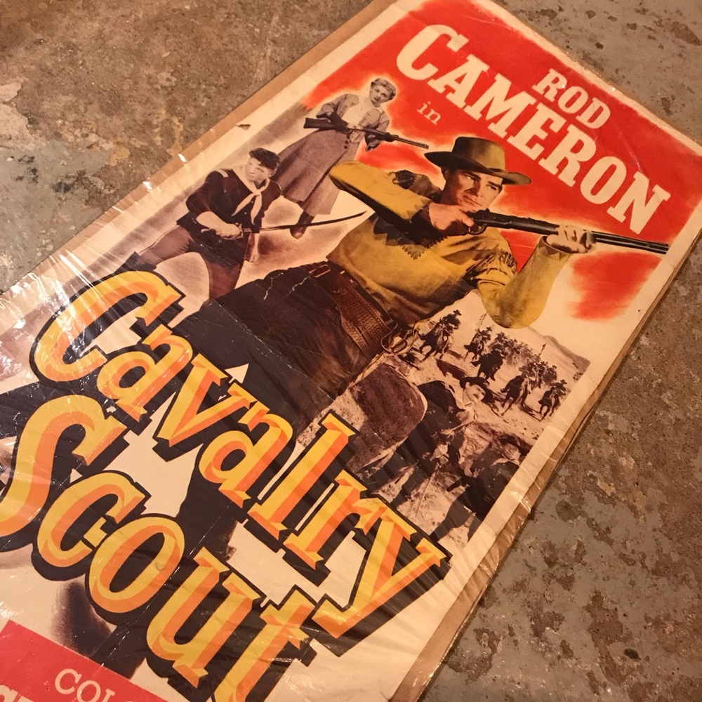 Vintage Cavalry Scout Movie Poster